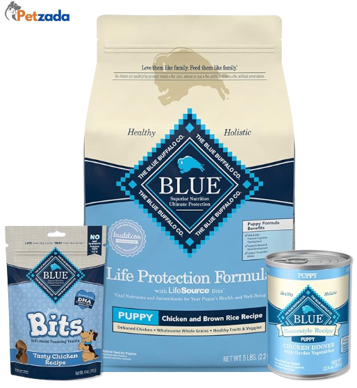 Blue Buffalo Life Protection dog food for golden retriever puppy